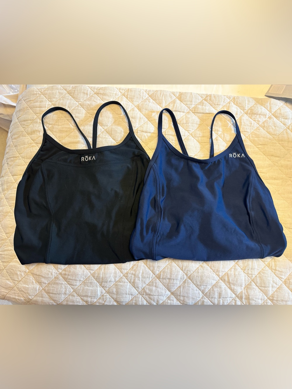 Roka swimsuits Black and Navy. NWOT